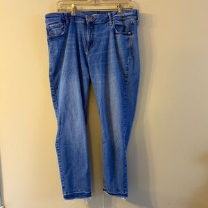Old Navy Rockstar Super-Skinny Ankle Blue Jeans